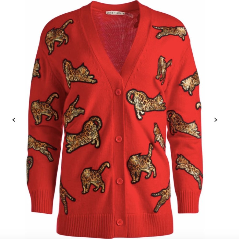 Alice + Olivia | Bradford embroidered cardigan